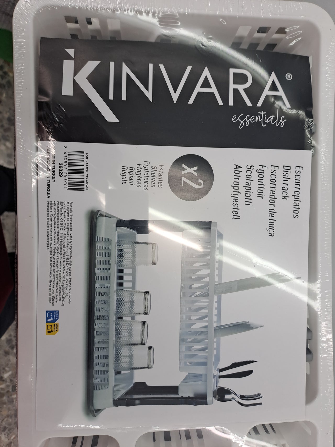 Escurreplatos  Kinvara 2L 26029