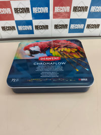 Estuche de 72 lápices de color Derwent Chromaflow calidad profesional