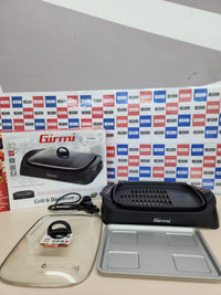 Girmi BQ90 Griglia & Barbecue - Tapa de vidrio templado, ajuste de temperatura, 2200 W, negro