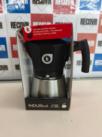 Cafetera Italiana INDU Black 3 tazas
