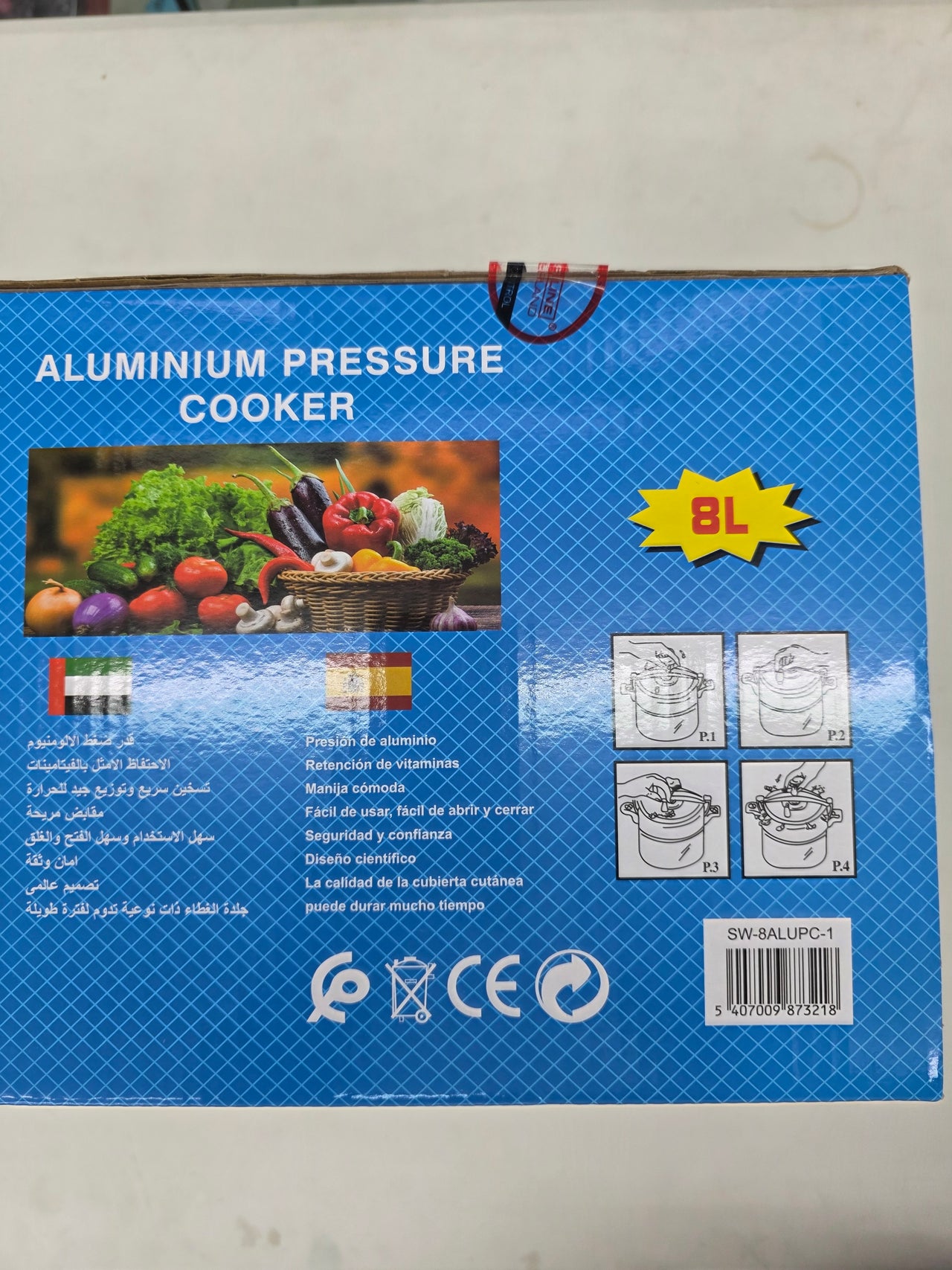 Olla a presión 8L SW-8ALUPC-1