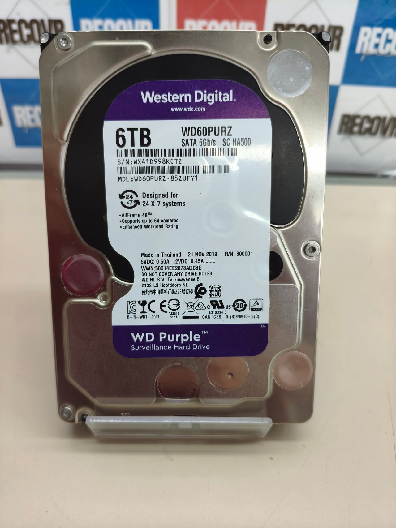 Disco duro WD Purple 6 TB para videovigilancia