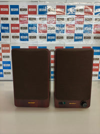 Sharp CP-SS30(BR), altavoces de estantería 60W, Bluetooth, marrón