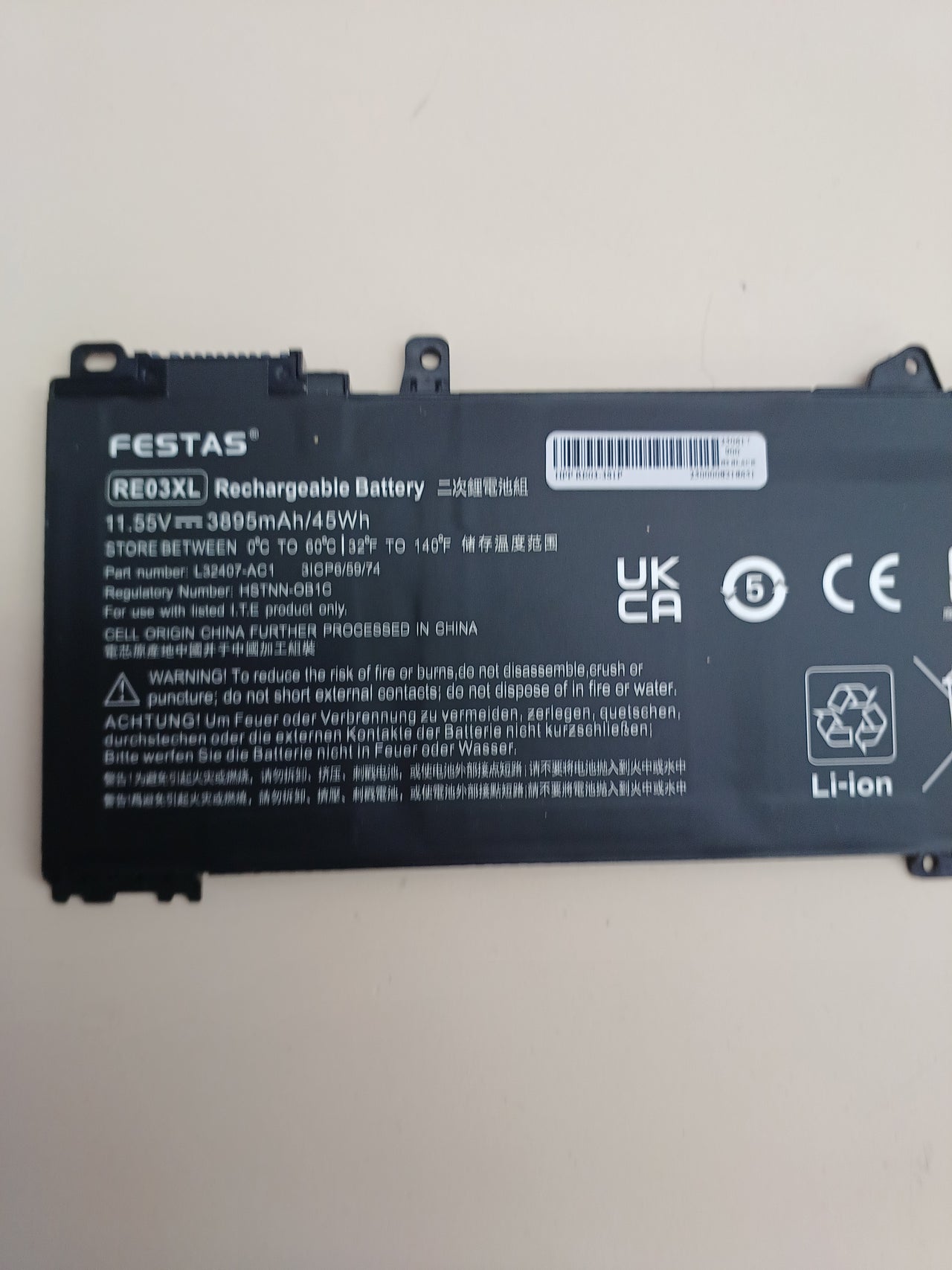 Batería portátil compatible HP ProBook 45 Wh - FESTAS