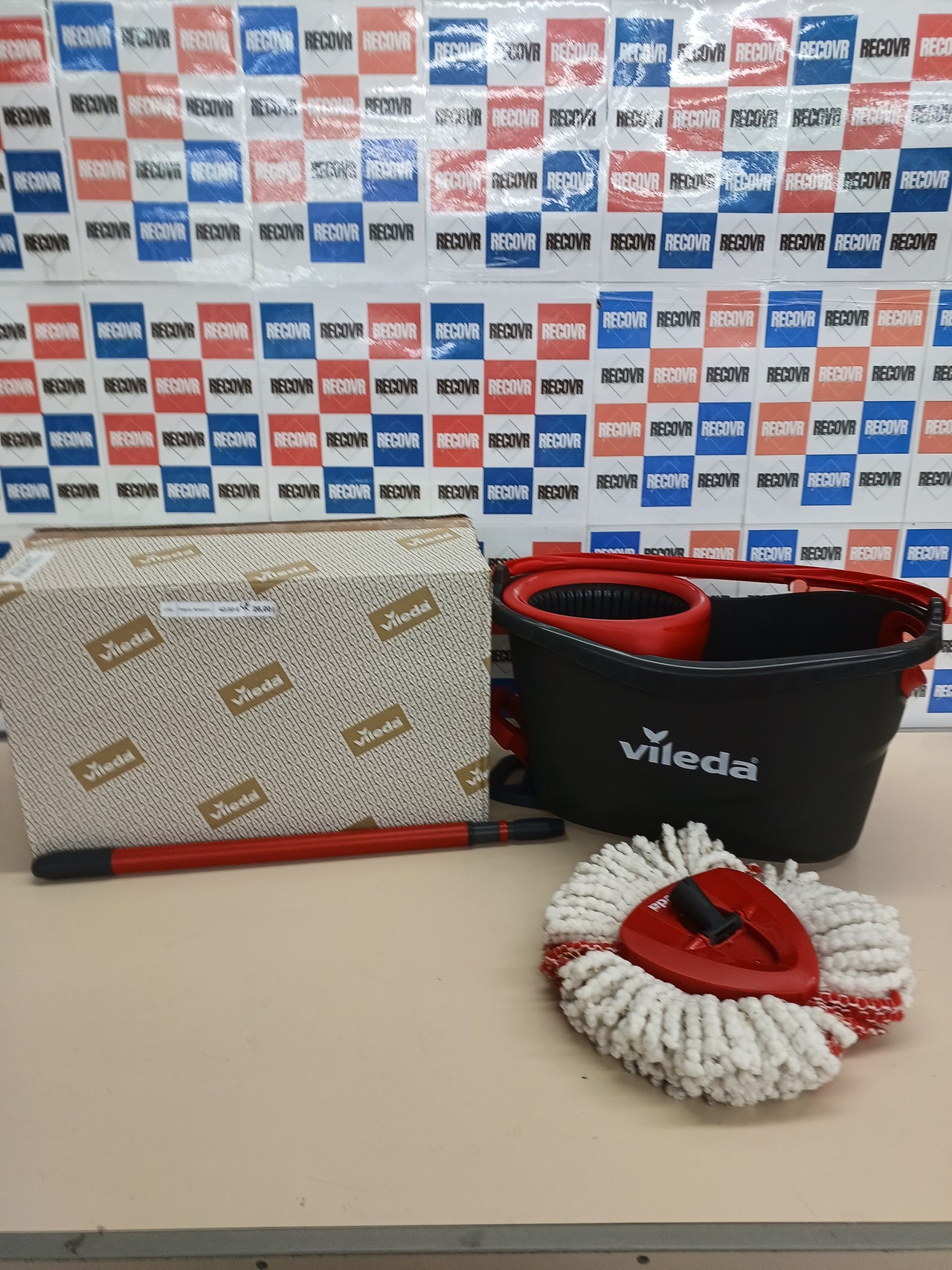 Fregona giratoria pedal microfibra Vileda Turbo