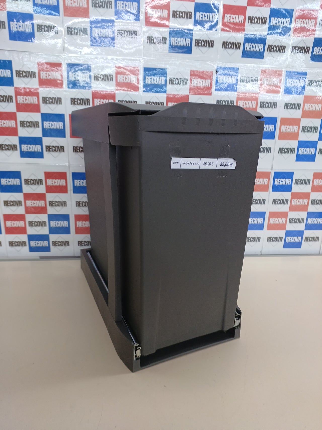 Cubos reciclaje bajo fregadero 2x14L EMUCA