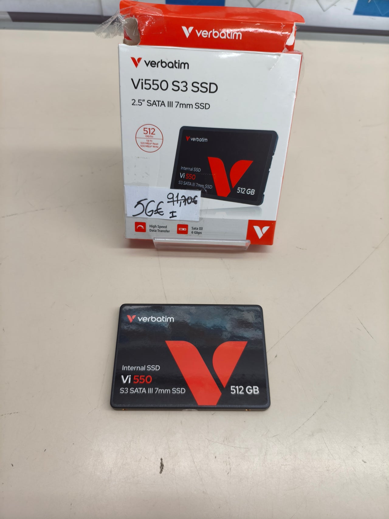 SSD Verbatim Vi550 S3 512GB SATA III 7mm
