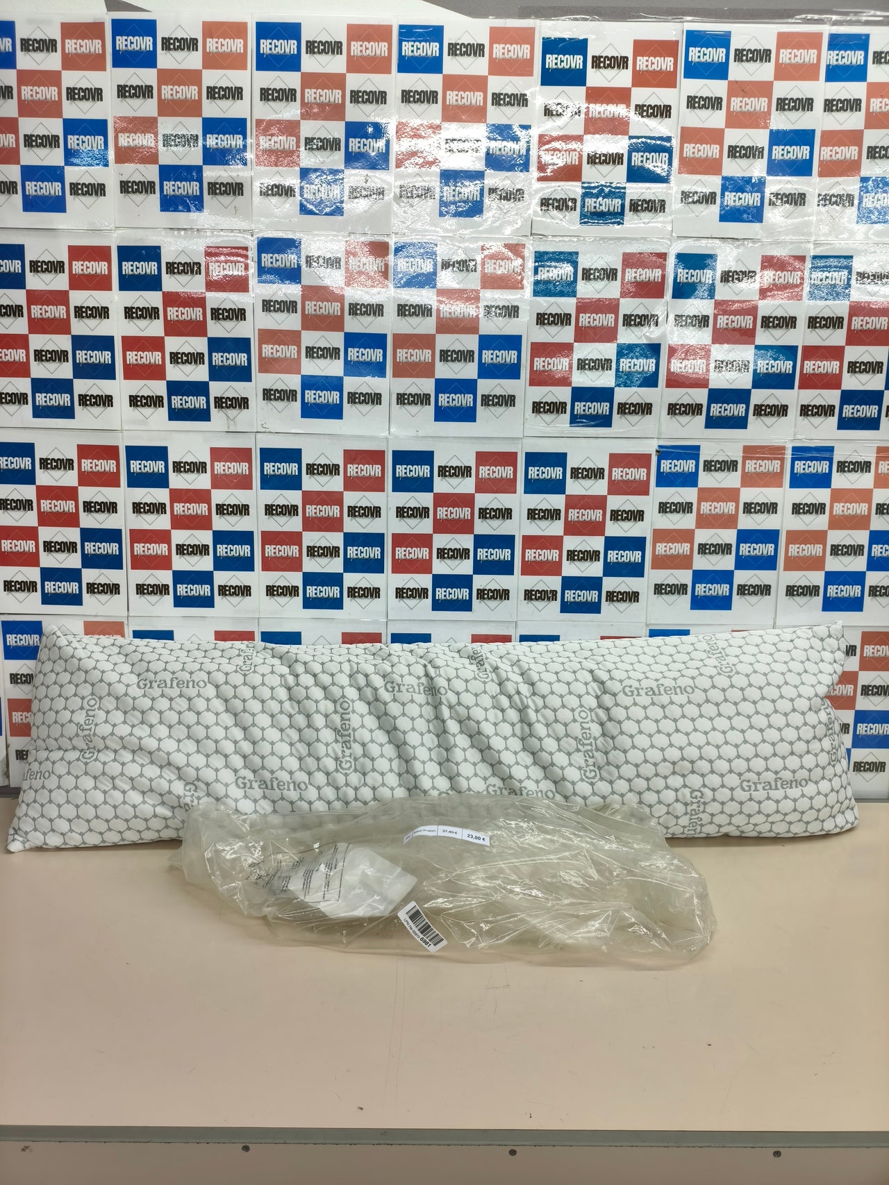 Almohada viscoelástica de carbono Homey 135x40 cm antiestrés
