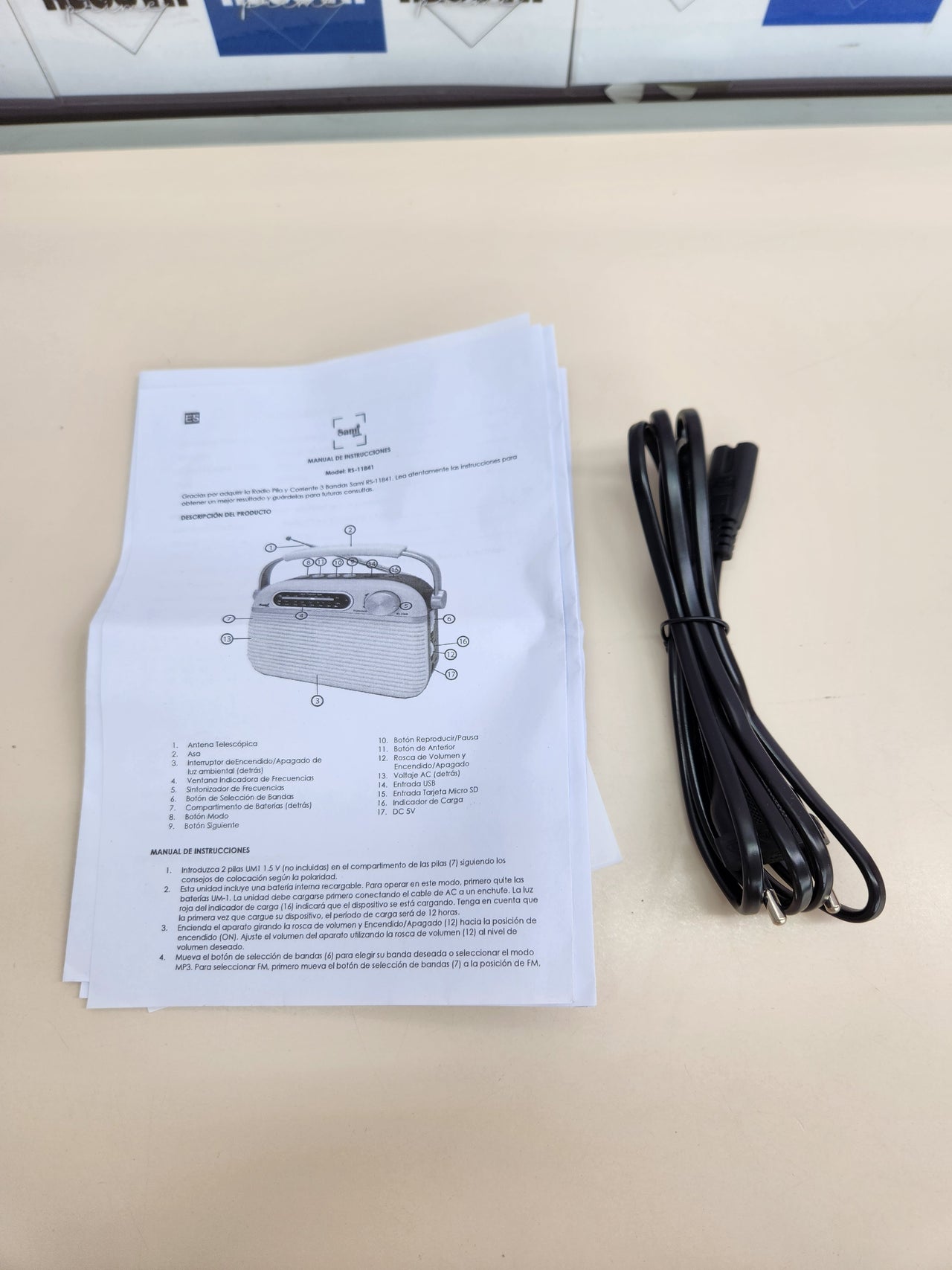 Radio Vintage FM Inalámbrica USB SD 1200mAh