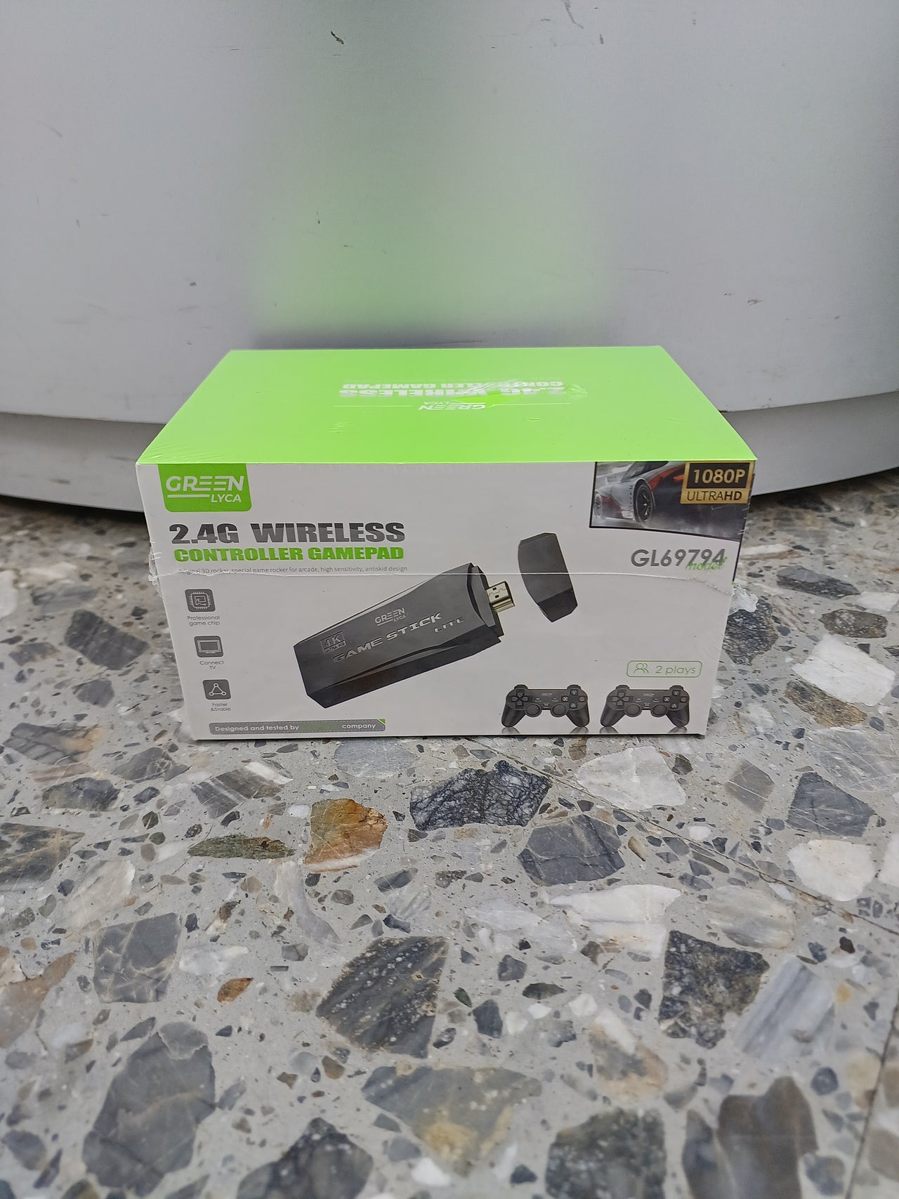 Consola Wireless 2,4G 2 mandos, 10 000 videojuegos arcade ps1, cps, fc, gba, gbc, etc. GREEN LYCA