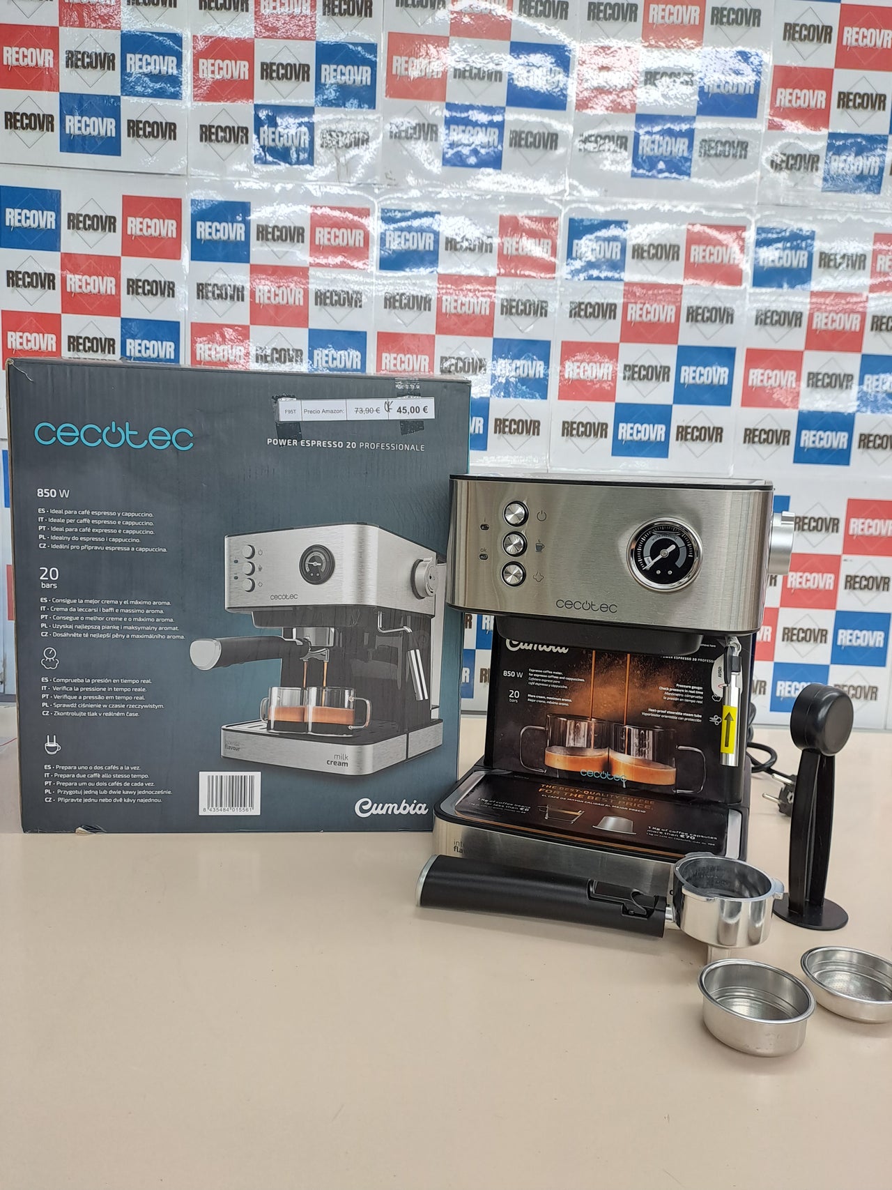 Cafetera espresso Cecotec Power Espresso 20