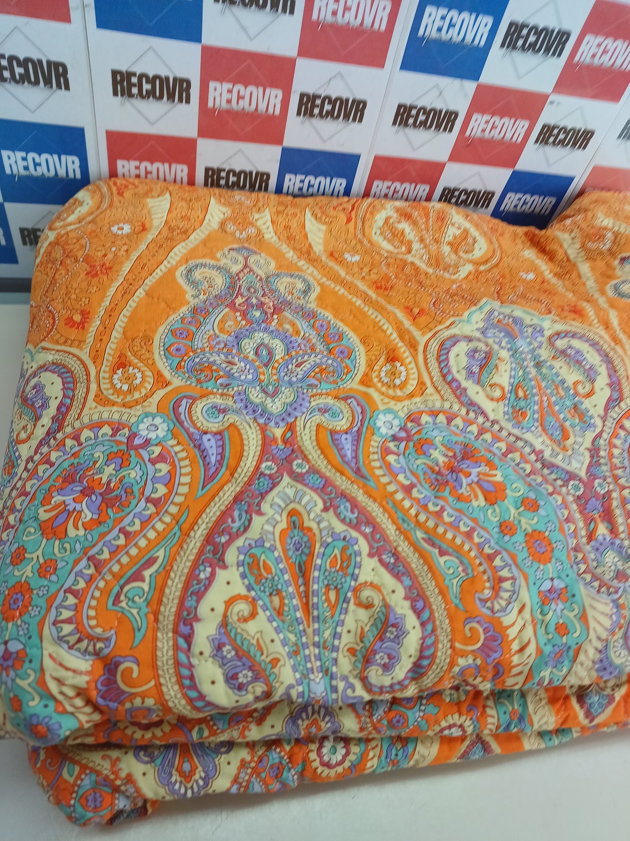 Colcha algodón 240x255 dorada Bassetti Ragusa