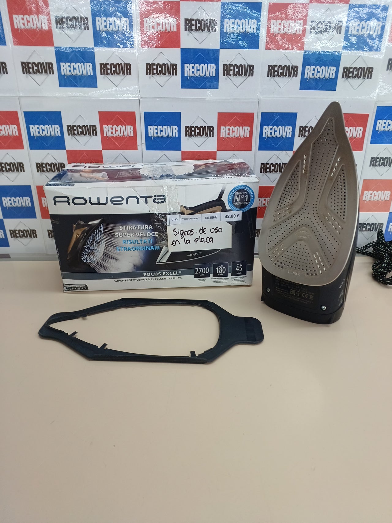 Plancha vertical vapor 2700 W 180 g/min – Rowenta