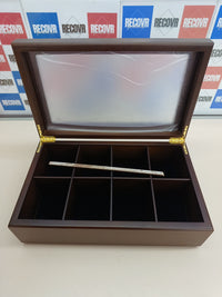 Caja de té de madera Apace Living 8 compartimentos