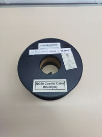 Cable coaxial RG58 50Ω 30 m negro electrosmart