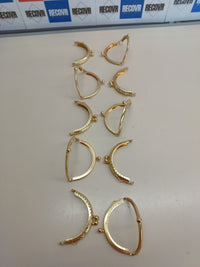 Cierre monedero DIY 8,5 cm 10 uds dorado