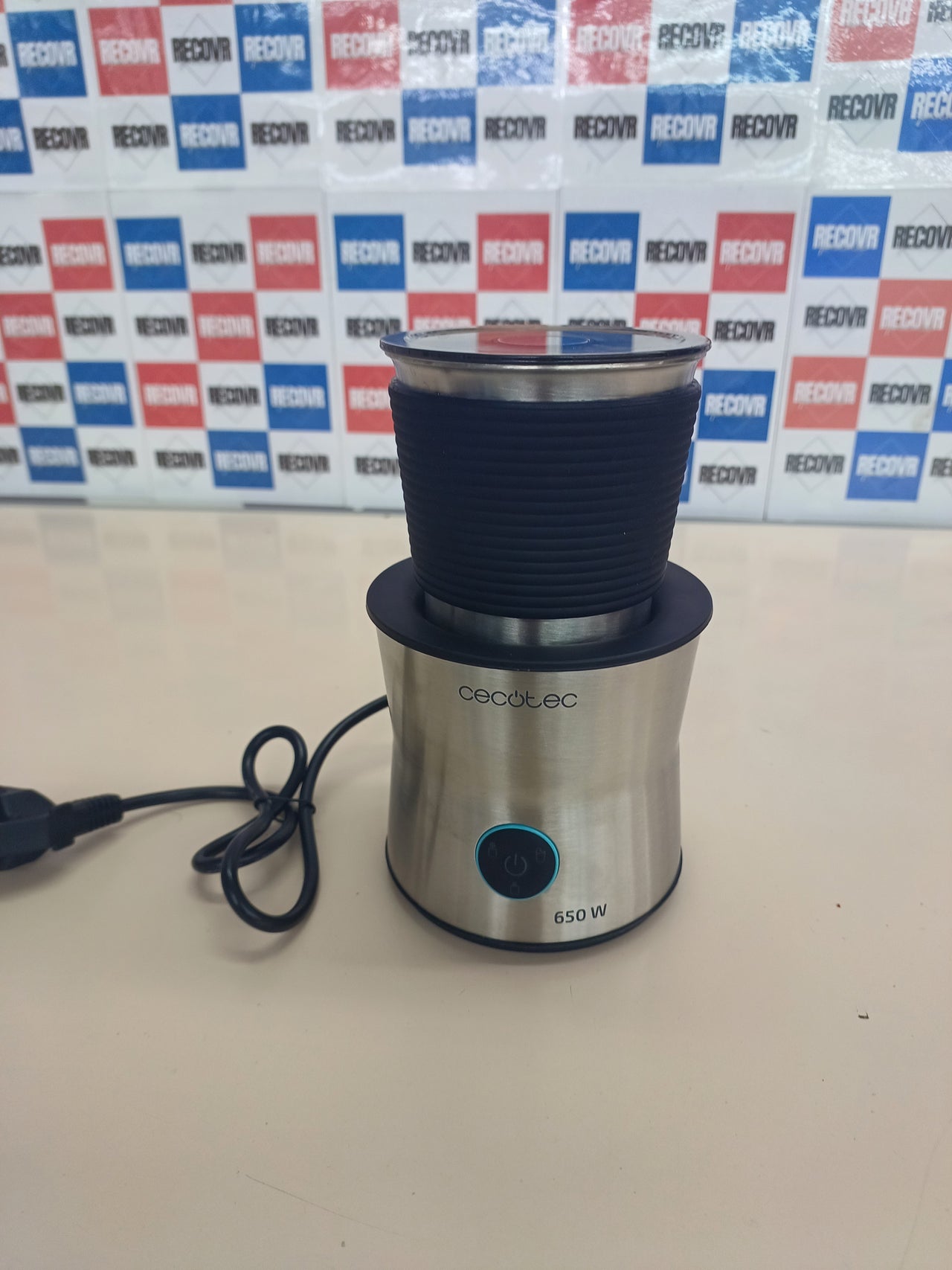 Espumador leche 650 W 400 ml 4 modos acero Cecotec