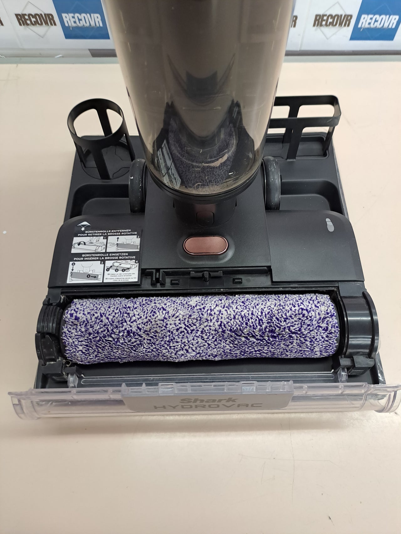 Aspiradora fregona Shark HydroVac sin cable con autolimpieza gris