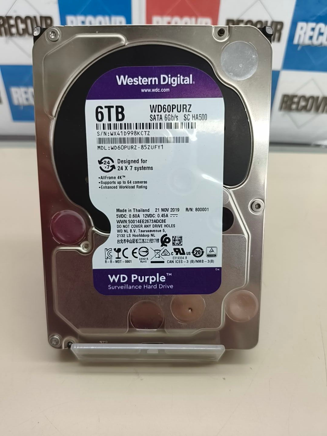 Disco duro WD Purple 6 TB para videovigilancia
