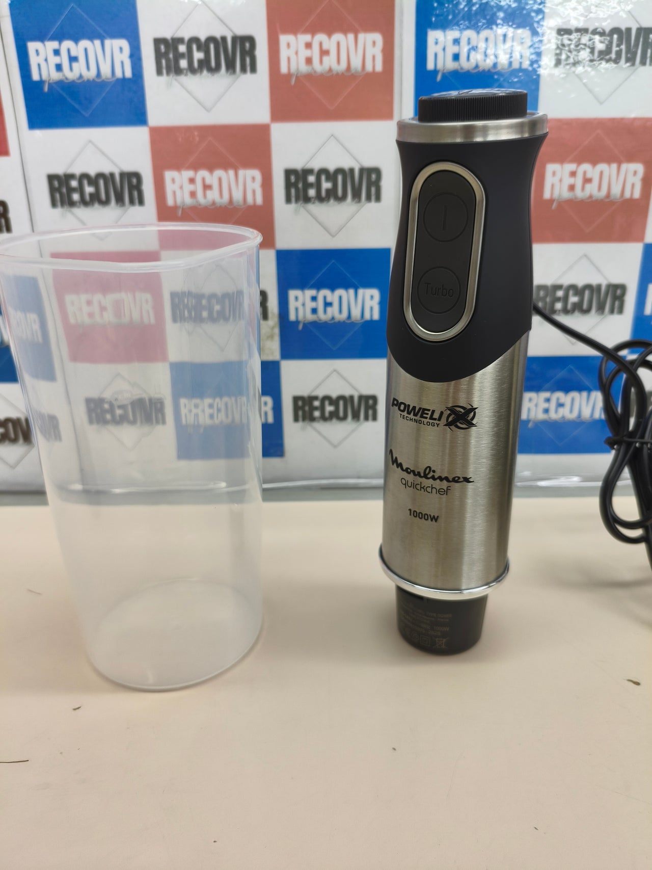 Batidora de mano de 1000 W con regulador de 10 velocidades