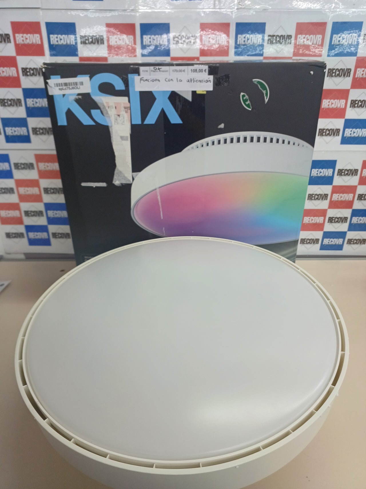 Ventilador de techo sin aspas Mistral con luz LED