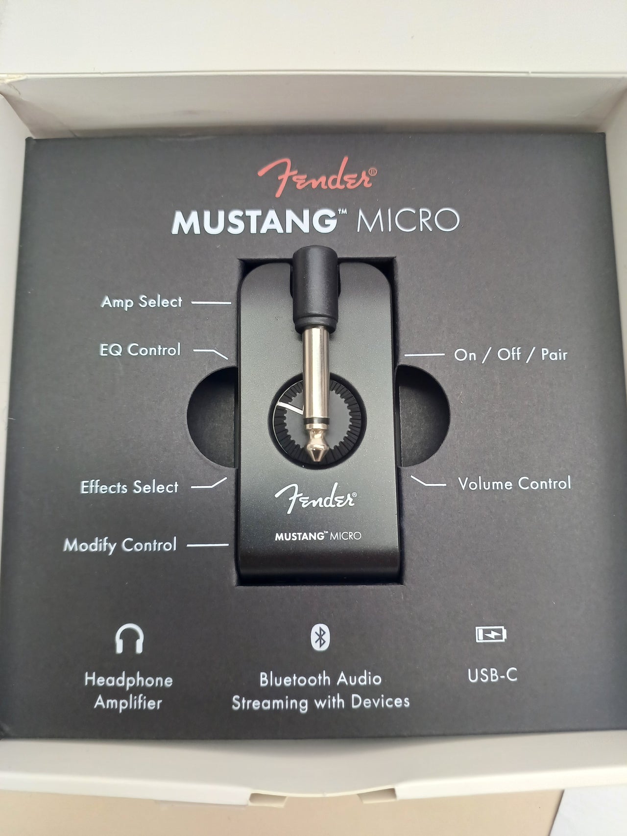 Amplificador de auriculares para guitarra con Bluetooth Fender Mustang Micro