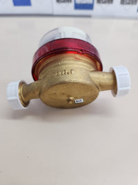Medidor 15 mm  Agua Caliente SOMATHERM – Chorro Único, Rosca 20/27, Lectura 8 Dígitos, MID, Esfera Orientable, Sensor de Pulso