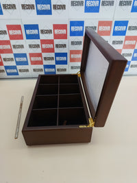 Caja de té de madera Apace Living 8 compartimentos
