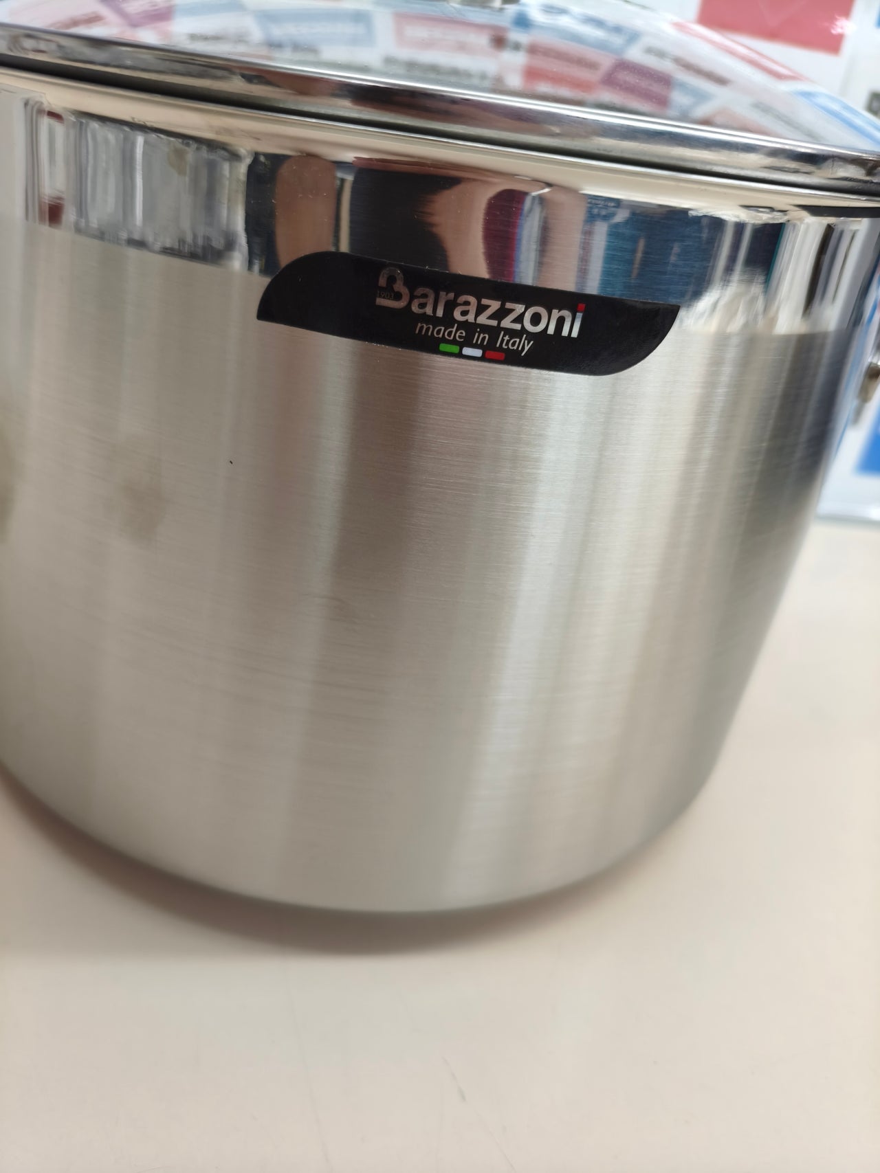 Olla para pasta de acero inoxidable de 7,25 litros