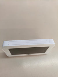Braun BC10W, despertador digital con fecha, temperatura y alarma, blanco