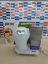 Rallador Eléctrico 150 W, Rodillo De Acero Inoxidable, Tolva De Aluminio, Recipiente Extraíble Con Tapa Frescura, Sistema De Seguridad,  Imetec Grattugissima