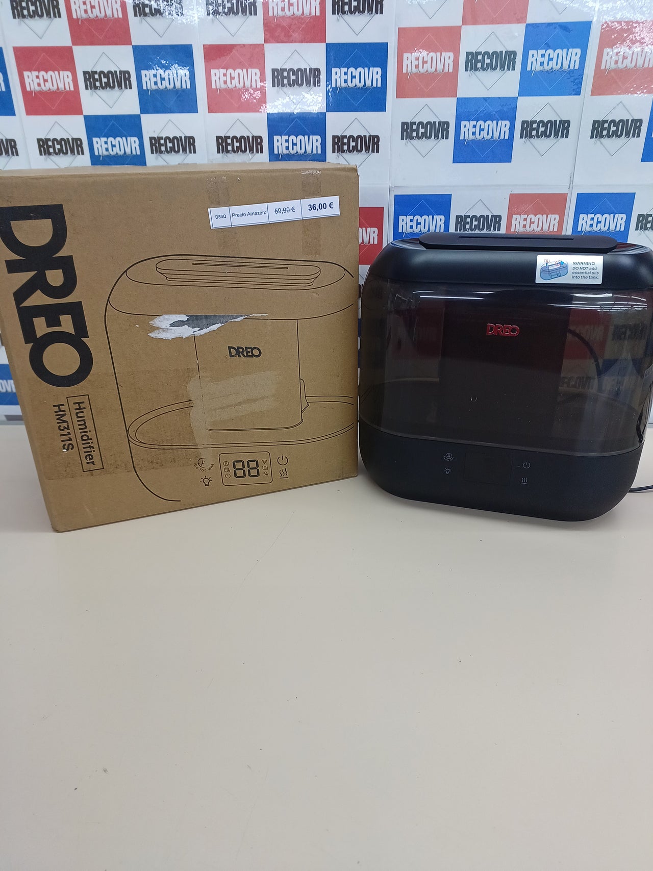 Humidificador inteligente 4 L silencioso 32 h – Dreo