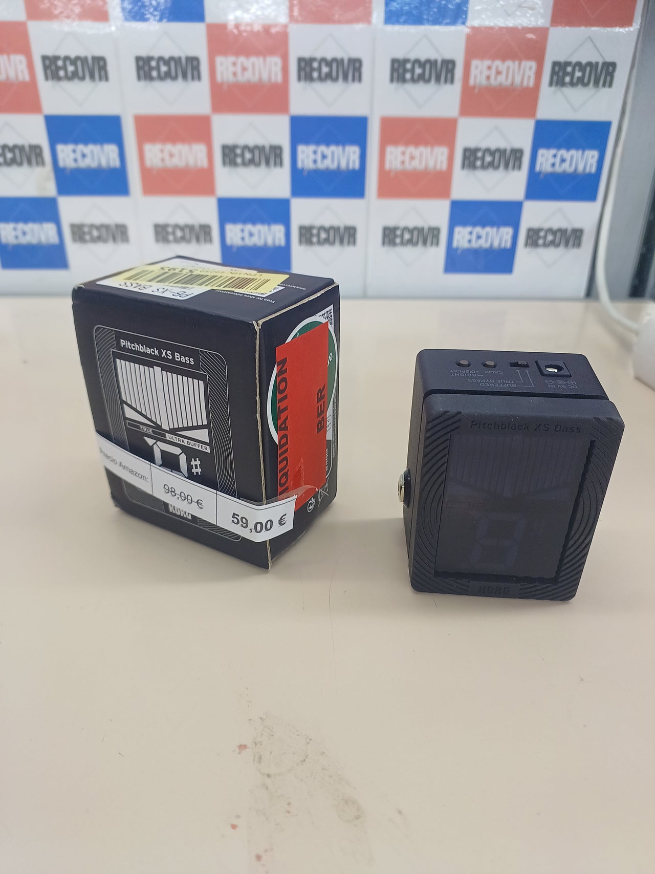 Afinador de pedal Korg Pitchblack para bajo