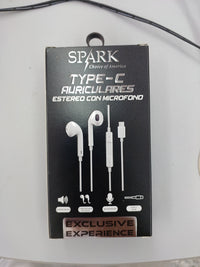 Auriculares Estéreo con micrófono, Tipo-C Jack, SPARK