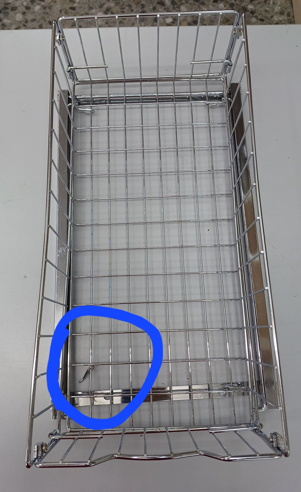 Cesta Deslizante para Gabinete Extraíble – Simple Houseware, Organizador Metálico Cromado