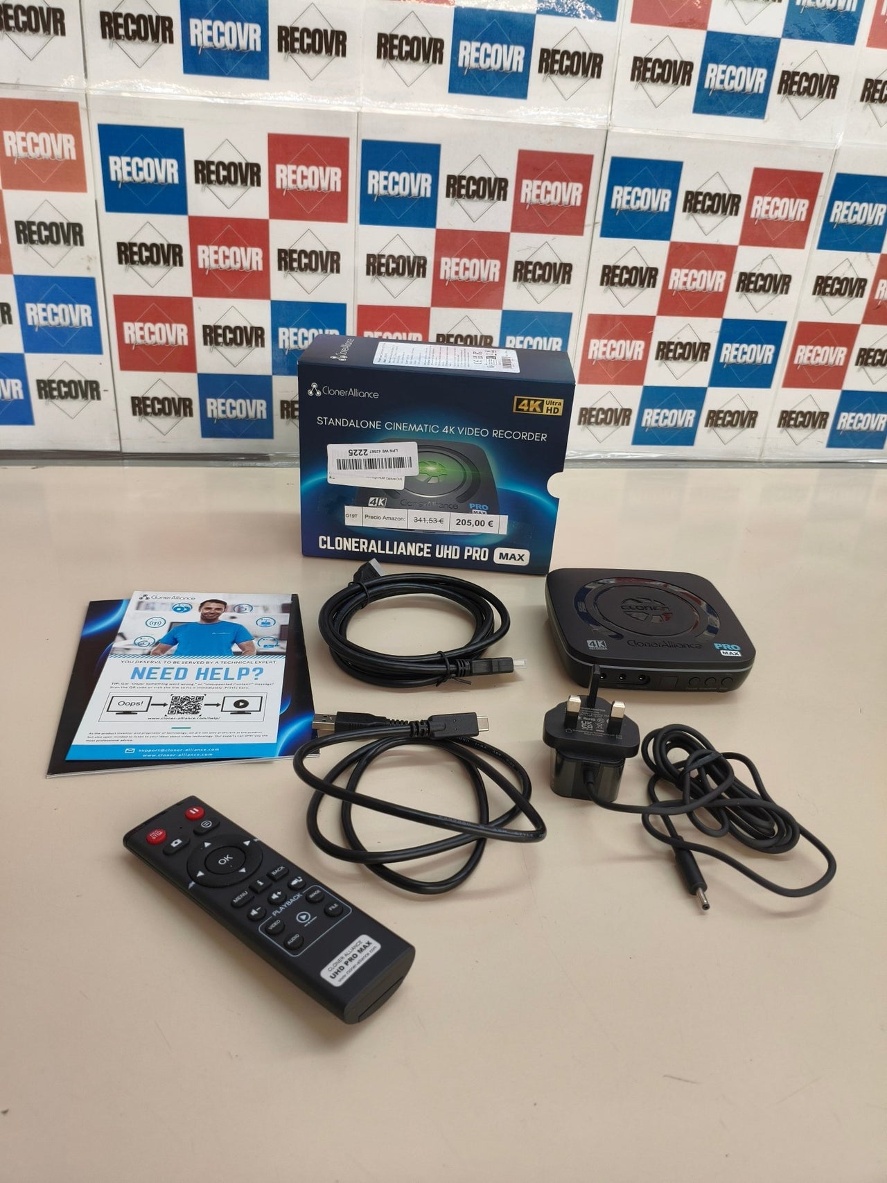 ClonerAlliance UHD Pro Max, grabadora 4K, H.265/H.264, HDMI 60fps