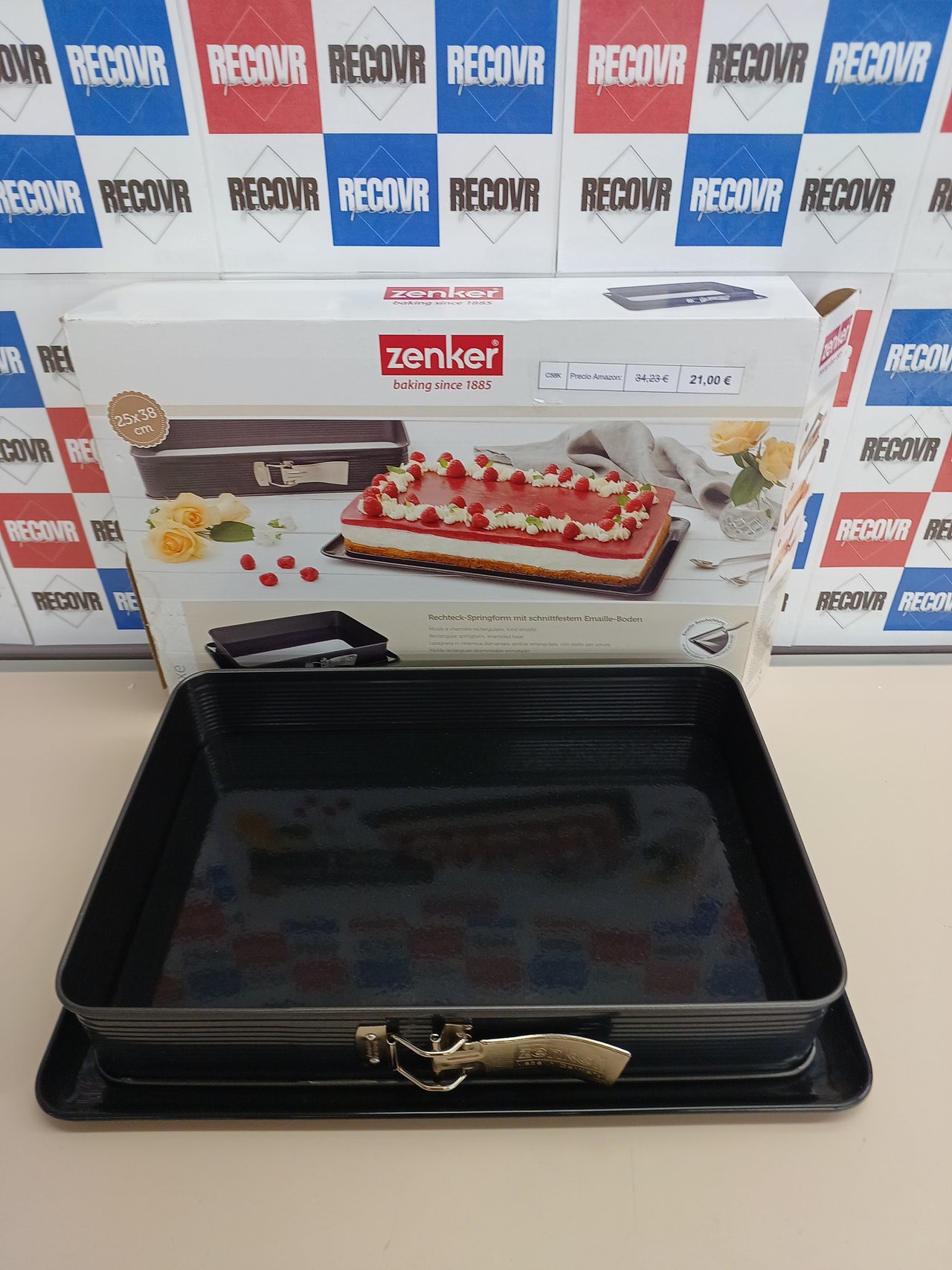 Molde Desmontable Rectangular Deluxe, 42x29x7cm Zenker