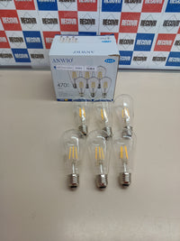 Bombillas LED Vintage ANWIO E27 ST64 4W (Pack 6)