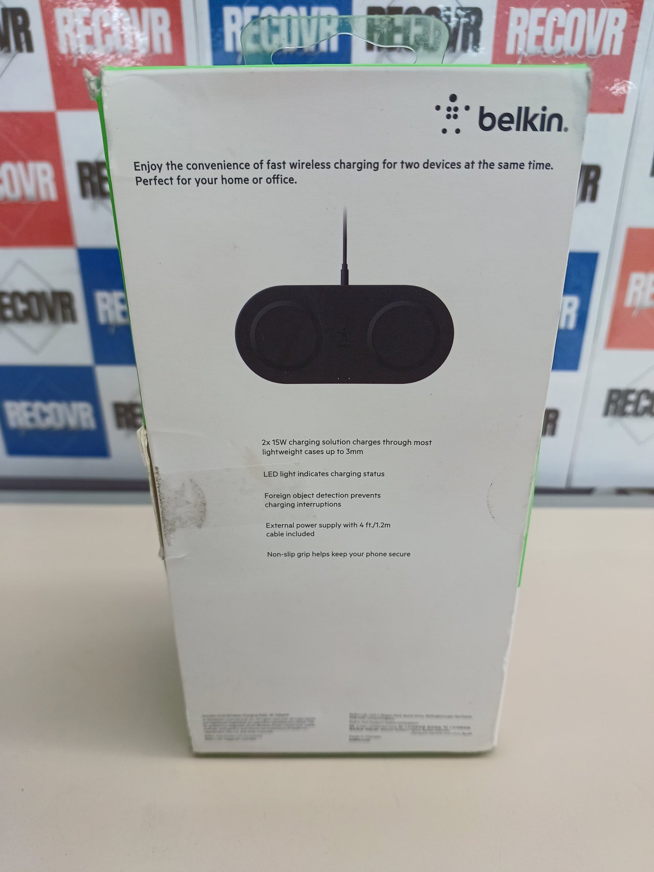 Cargador Inalámbrico Dual Belkin 15 W Negro