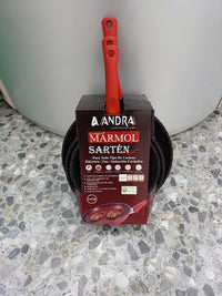 Set de 3 Sartenes de Mármol Antiadherente, placa de inducción de acero inoxidable ANDRA