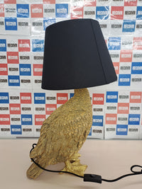 Lámpara de mesa Kare Design Animal Duck dorada y marrón
