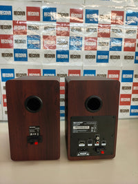 Sharp CP-SS30(BR), altavoces de estantería 60W, Bluetooth, marrón