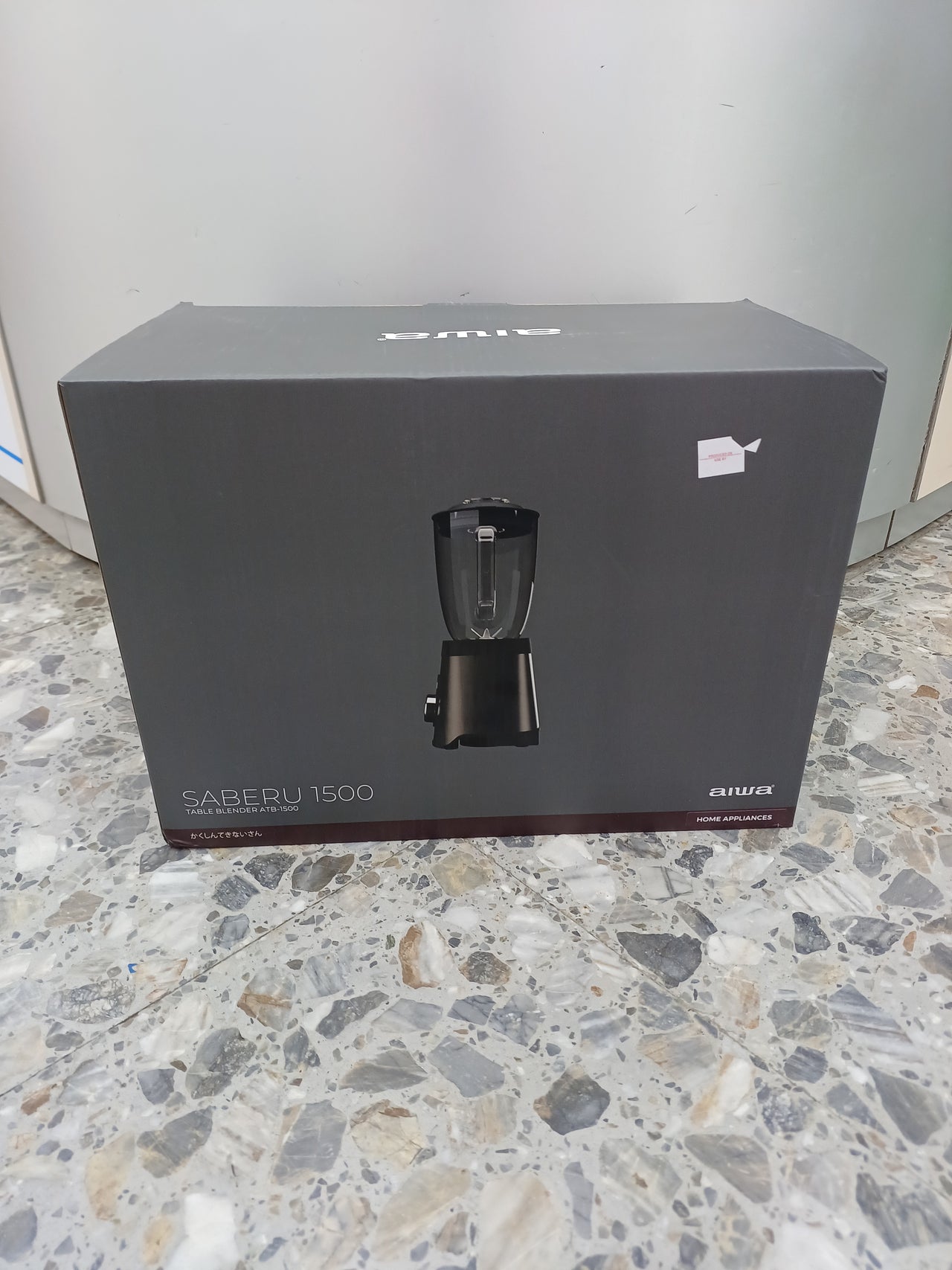 Licuadora de Cristal, Aiwa Saberu 1500, capacidad de 1,5L, potencia de 1500W, ATB-1500
