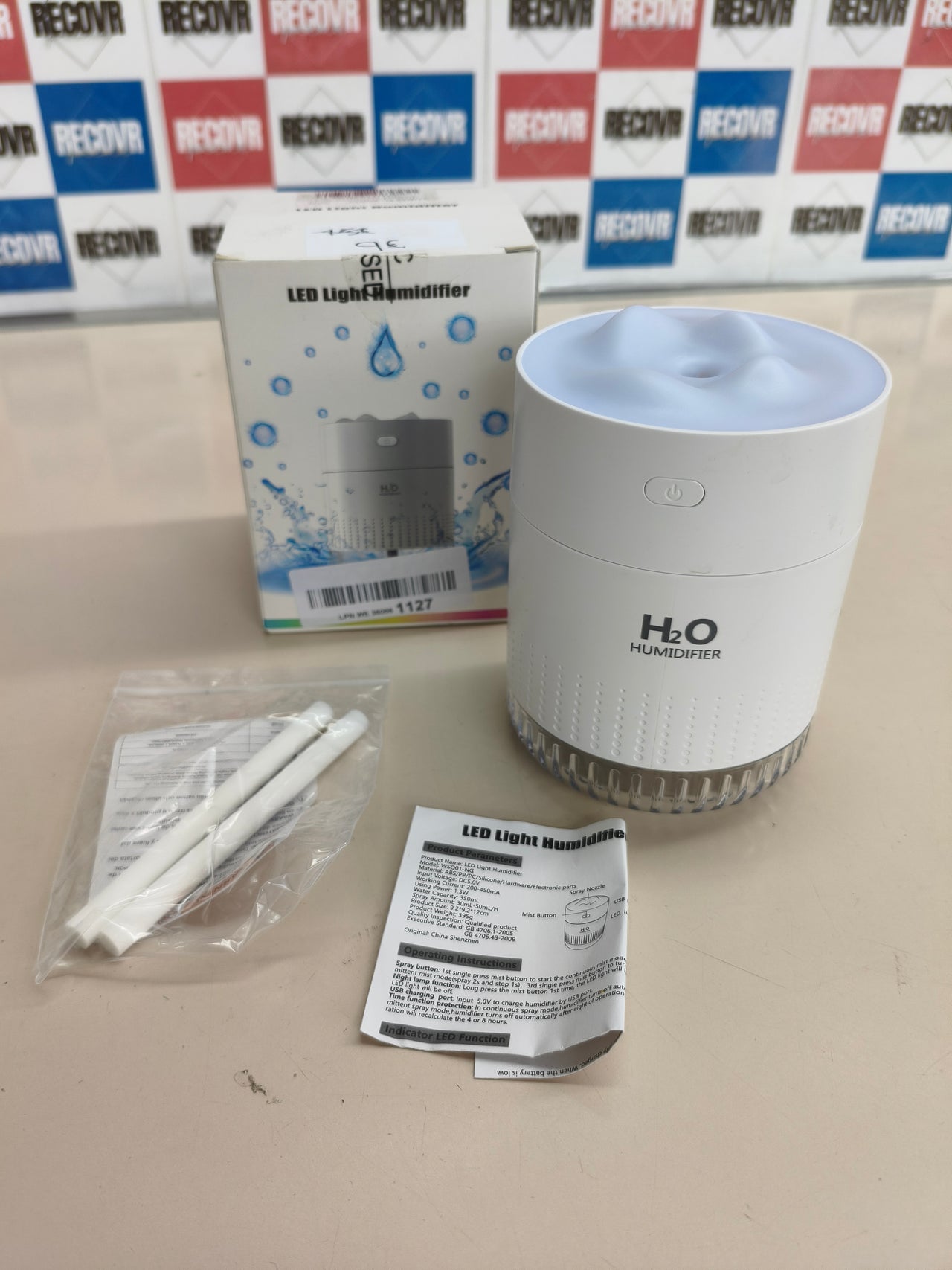 Humidificador con luz led