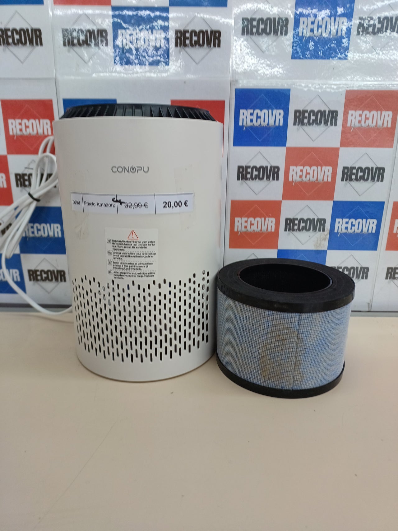 Purificador aire hogar con filtro HEPA y temporizador – CONOPU