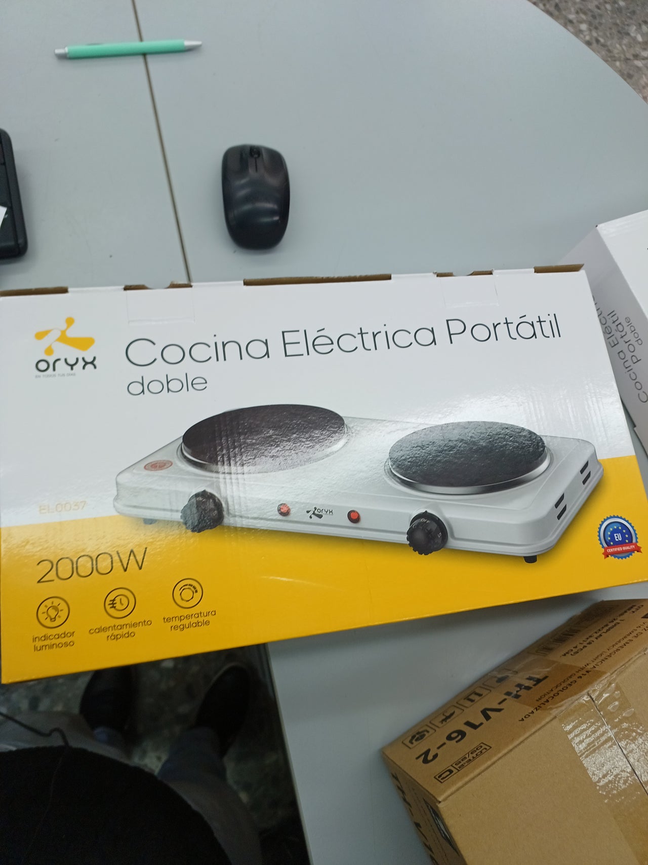 Oryx Cocina Electrica portatil doble 2000w EL0037