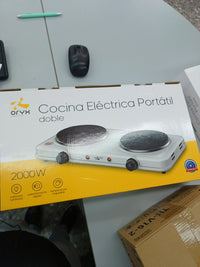 Oryx Cocina Electrica portatil doble 2000w EL0037