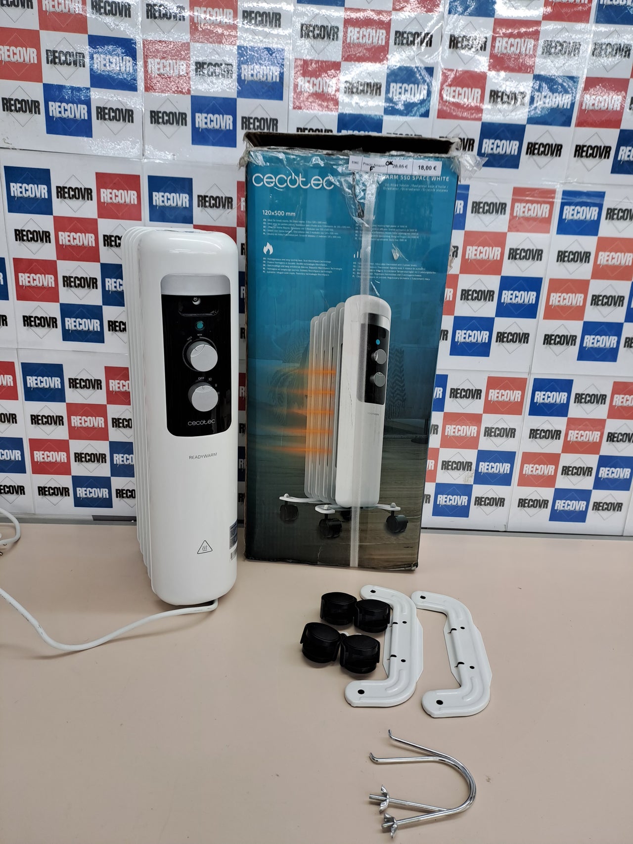 Radiador aceite 5 módulos 1000 W – Cecotec