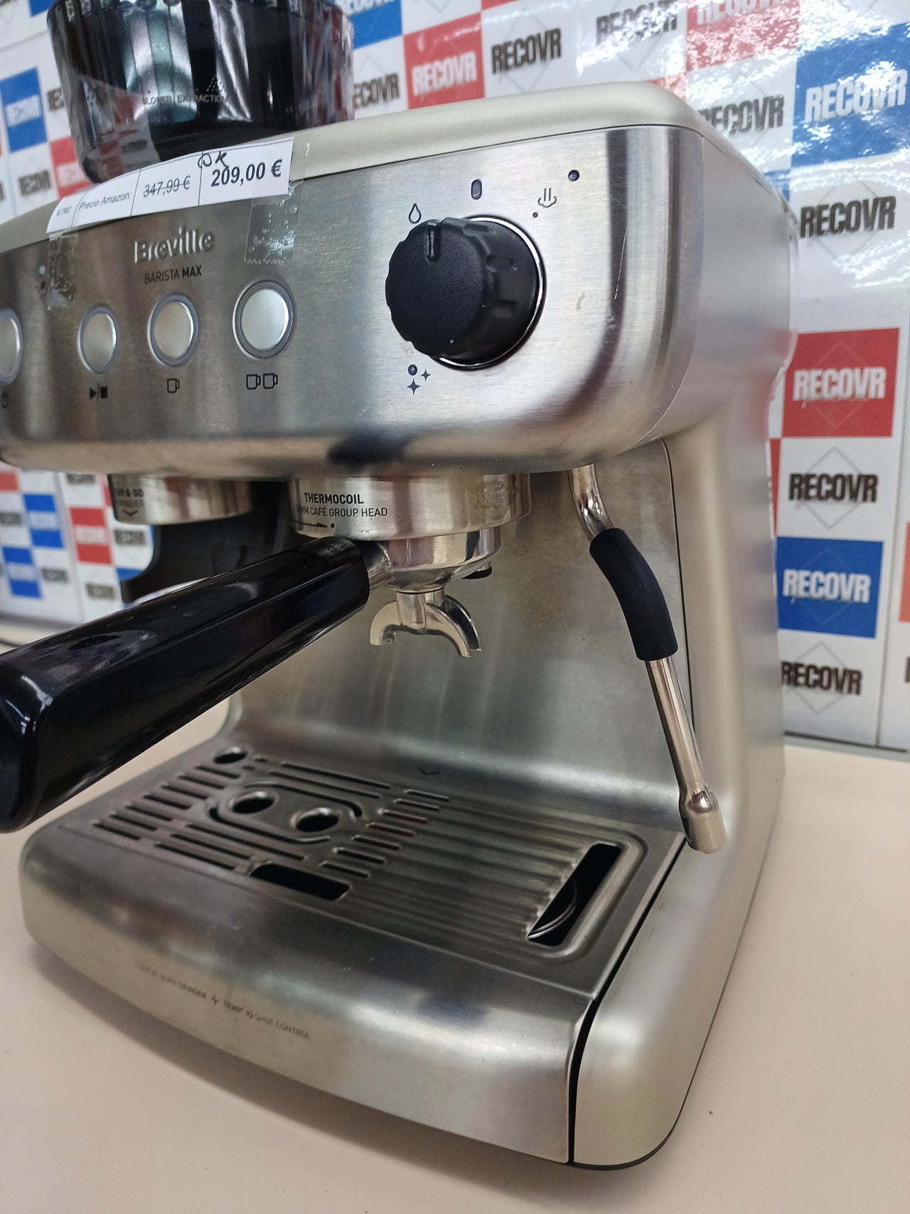Cafetera espresso con molinillo 15 bares 2,8 L – Breville