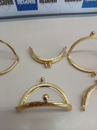 Cierre monedero DIY 8,5 cm 10 uds dorado